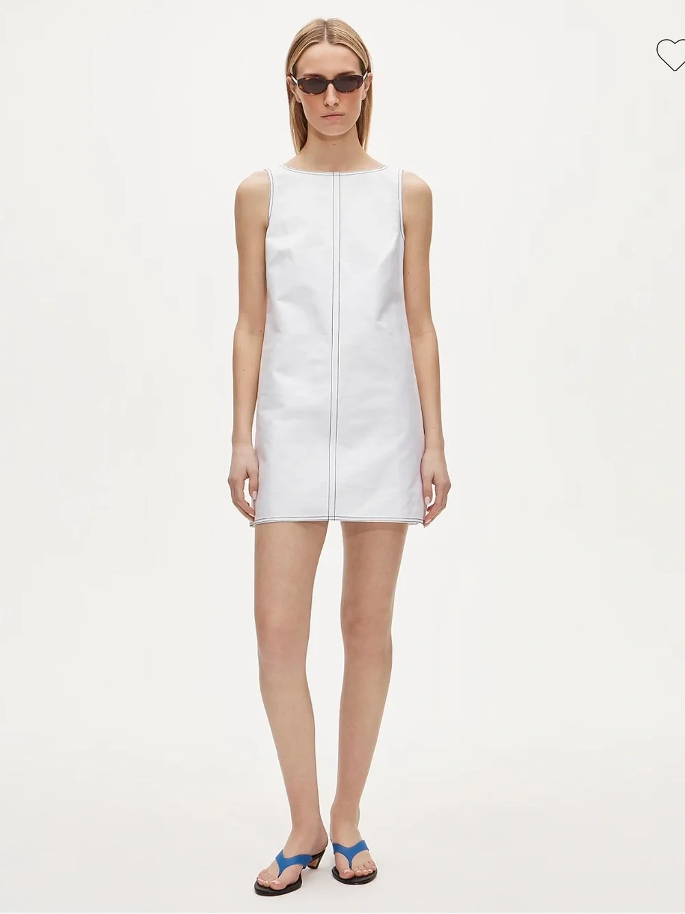 NWT J Crew Contrast-stitch Billie dress in double cotton poplin